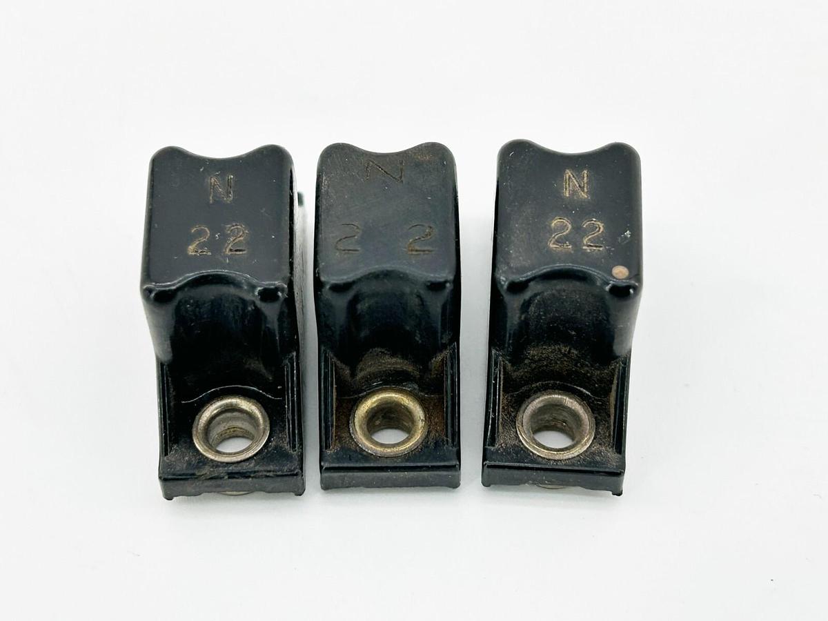 Used Lot of 3 Allen Bradley N22 Heater Element Overload Relays Type N