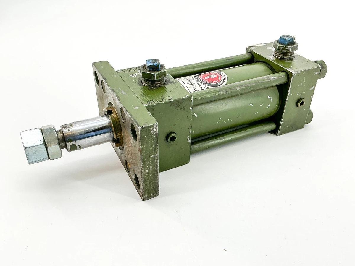 Used Atlas Cylinders H-RFF-2 Pneumatic Cylinder 2" Bore 3" Stroke