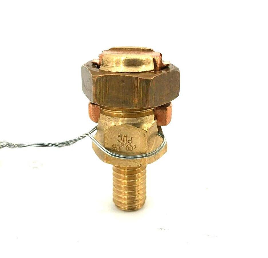 New Panduit SP1-3-C Grounding Service Post Connector, Bronze, Male, 6SOL.- 3STR