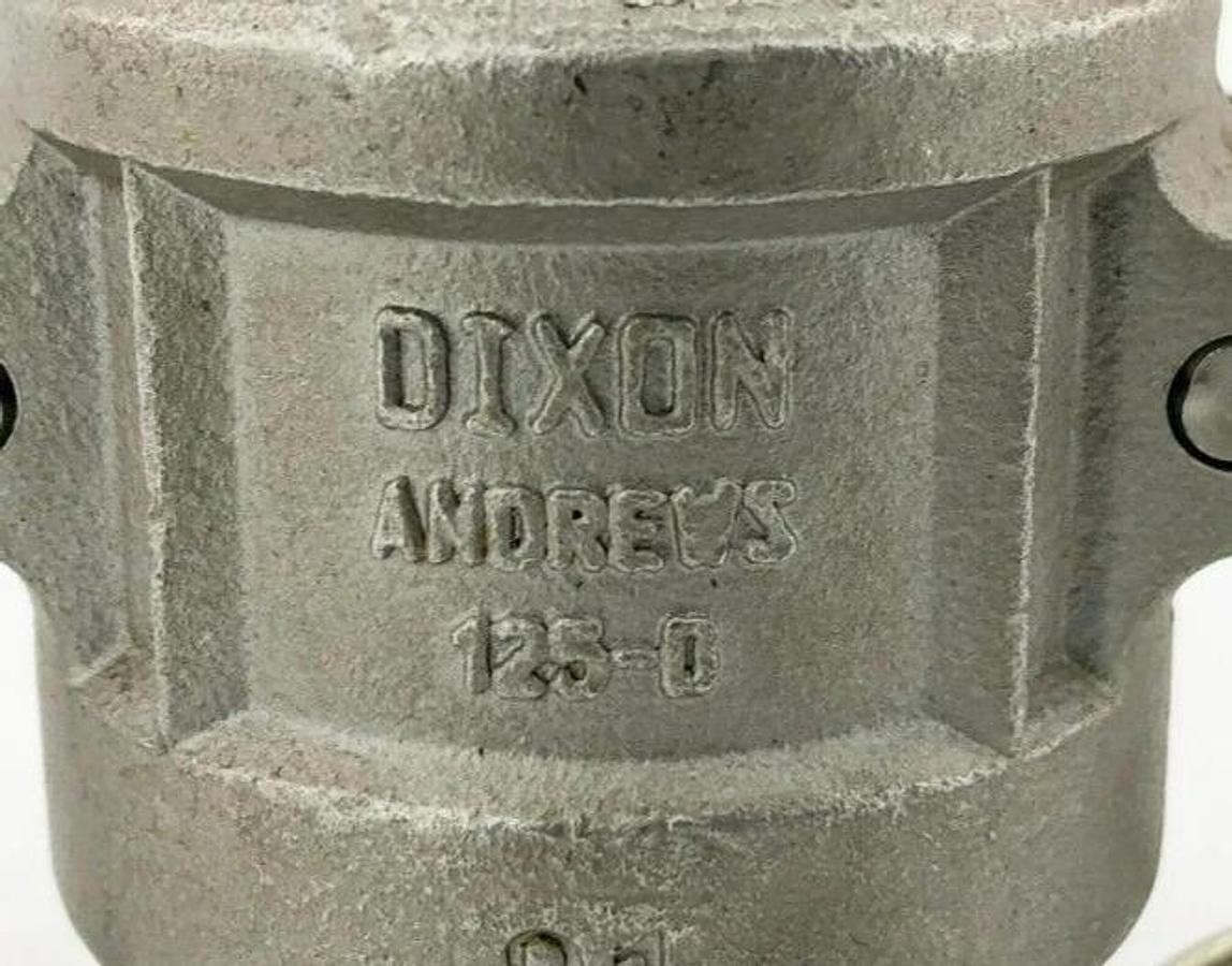 New Dixon Valves 125-D-SS Cam & Groove Type D Coupler 1-1/4" Stainless