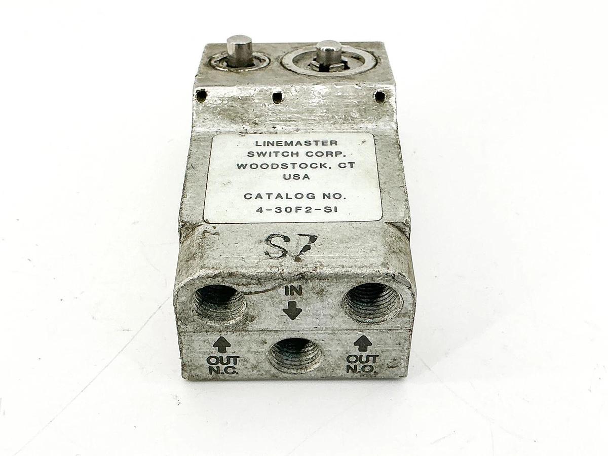 Used Linemaster 4-30F2-SI Pneumatic Control Valve