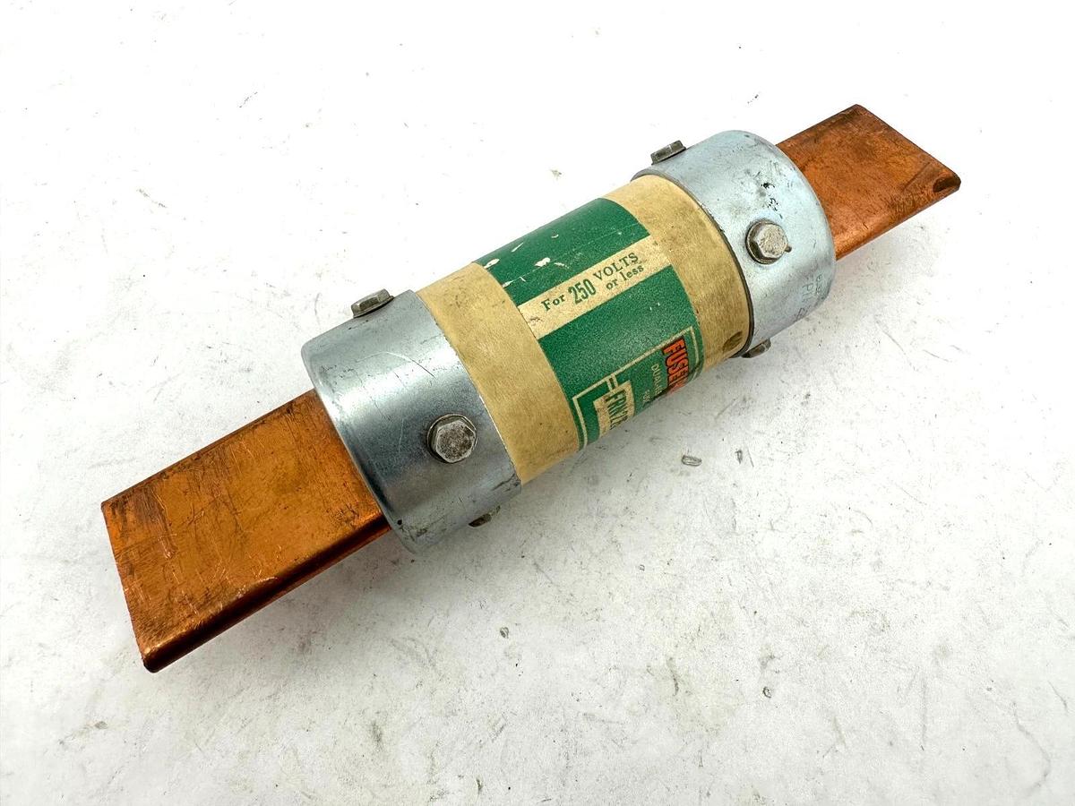 Used Lot of 2 Bussmann FRN-225 Fusetron Dual-Element Fuse 225A 250V