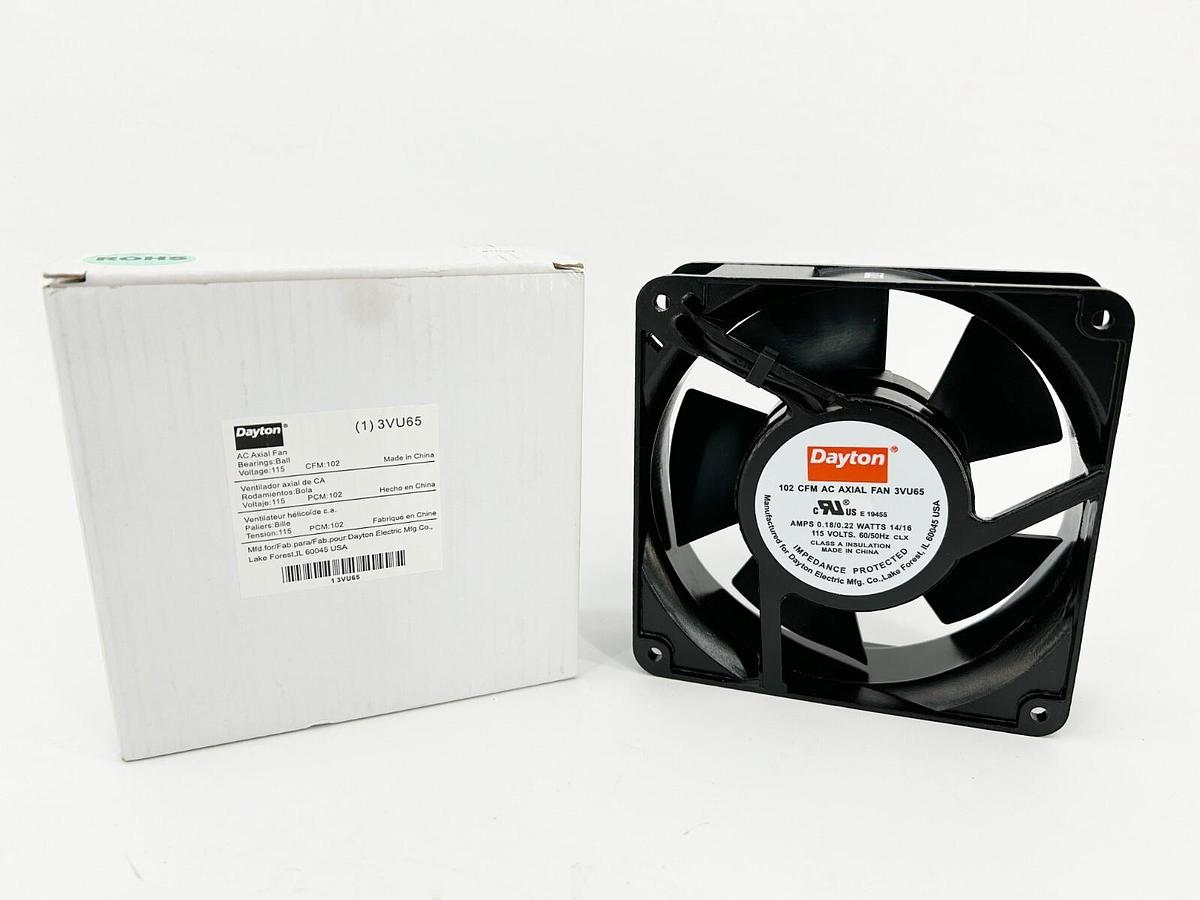 New Dayton 3VU65 AC Axial Fan 115V CFM:102