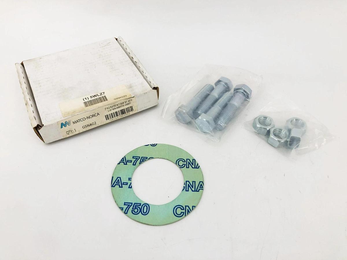 New Matco-Norca GSNAG2 2'' Ring Flange Gasket 1/16" Thick Non-Asbestos 5WLZ7