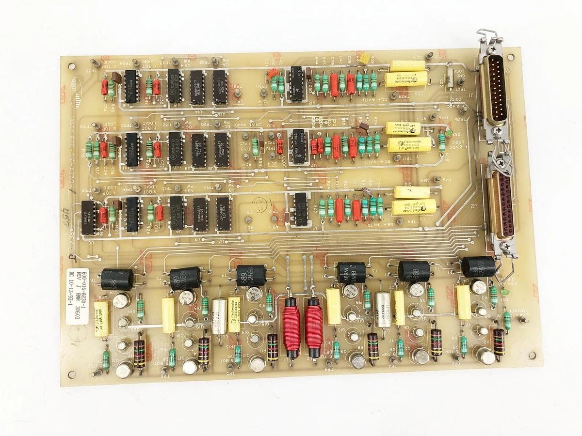 Used 600-016-A230-1 Rectifier Control Drive Rev. J RMR 30603