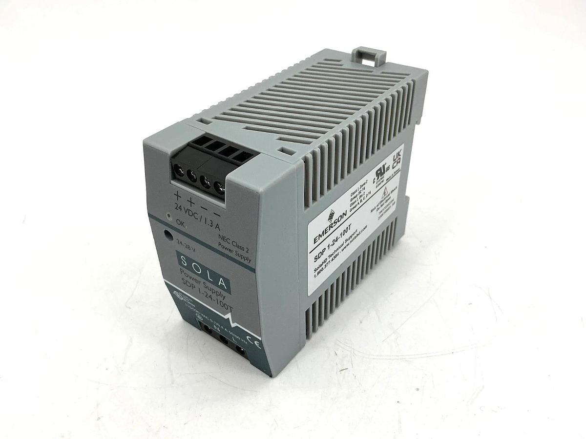 New Emerson Sola SDP-1-24-100T Power Supply 1.3A 24VDC 115/230VAC