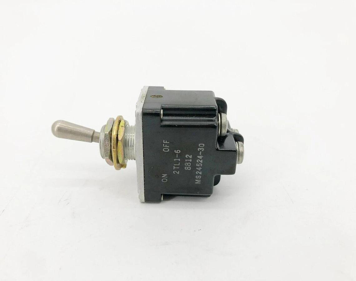 New Honeywell 2TL1-6 Toggle Switch On-Off 10A @ 277VAC MS24524-30