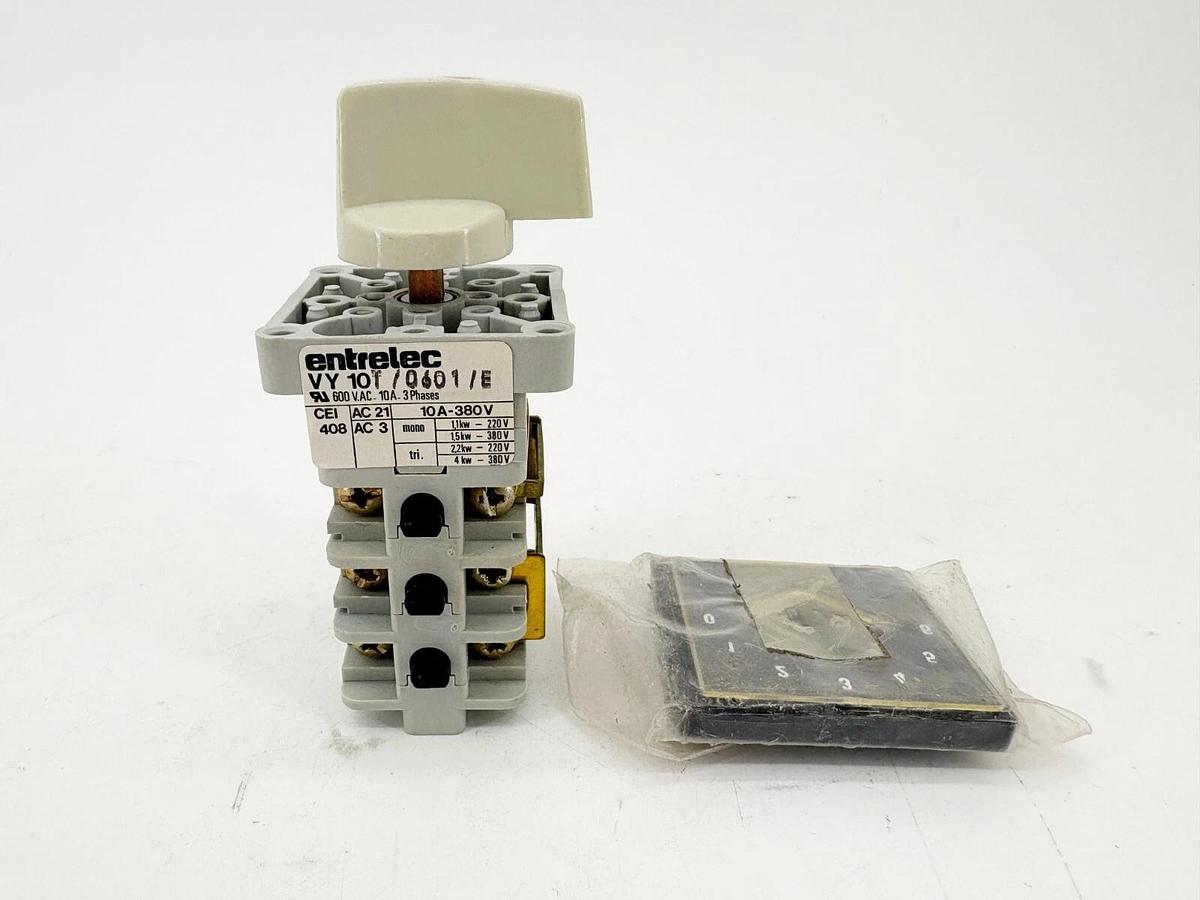 New Entrelec VY10T/0601/E Rotary Switch 7-Position Maintained VY10T-0601-E