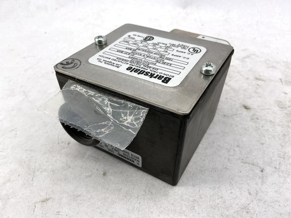New Barksdale E1H-H90-F2 Pressure Switch 1000PSI .207-6.21 BAR 69.0 BAR 10A 600V