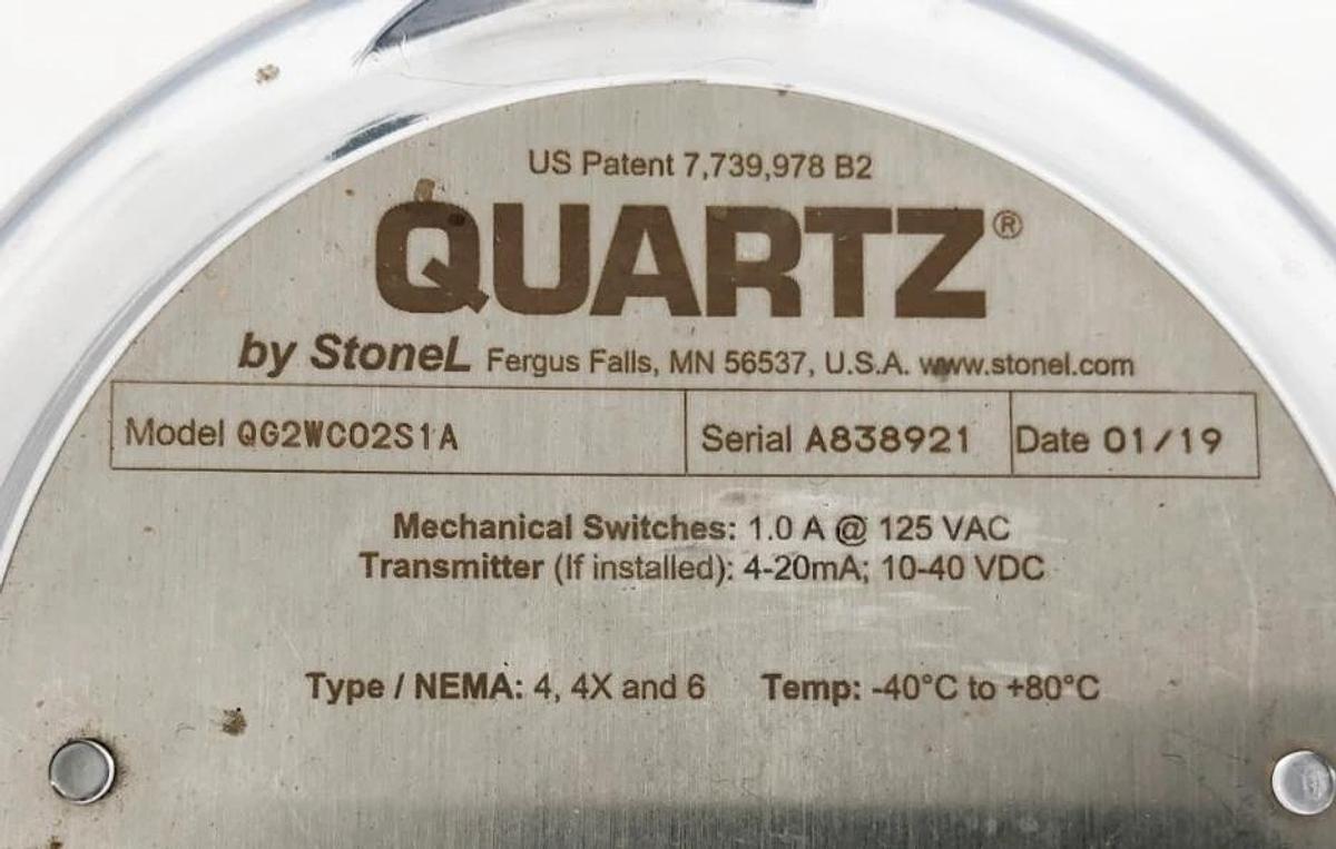 Used Stonel QG2WC02S1A Limit Switch 1A 125VAC 4-20mA 10-40VDC
