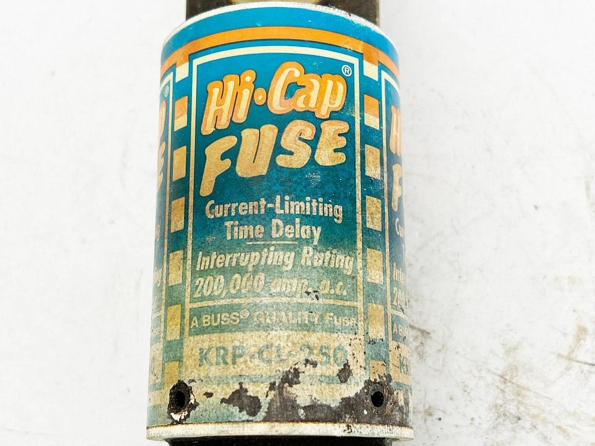 Used Bussmann KRP-CL-250 Hi Cap Fuse Current Limiting Time Delay 20000AMP