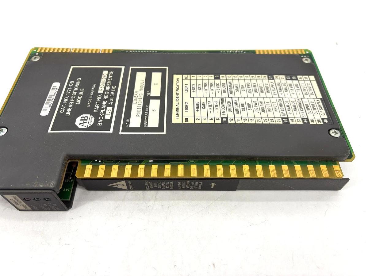 Used Allen-Bradley 1771-QB Ser. C Linear Positioning Module Firmware Revision B