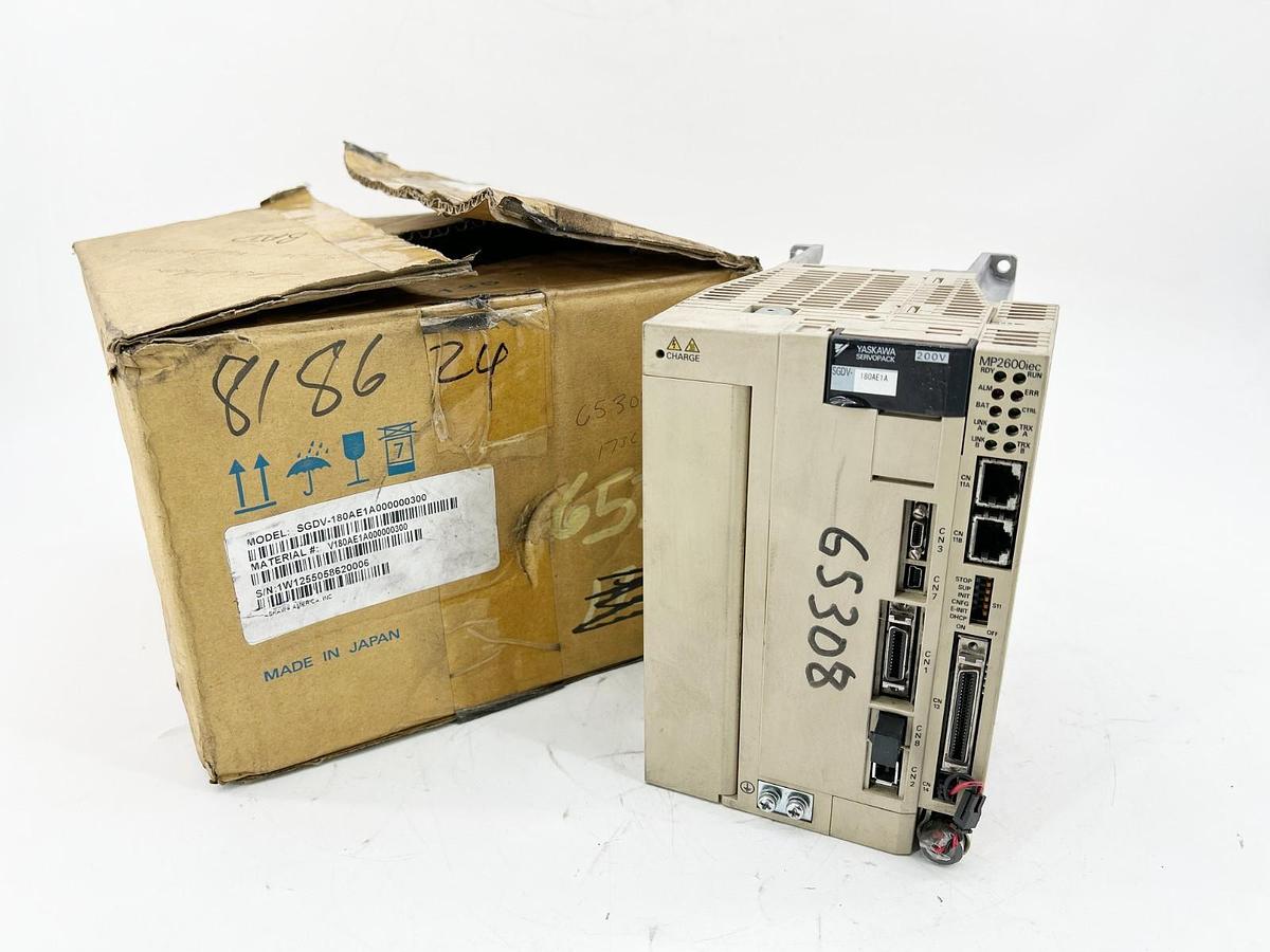 Used Yaskawa SGDV-180AE1A000000300 Sigma Logic Servo Amplifier 2kW 200V