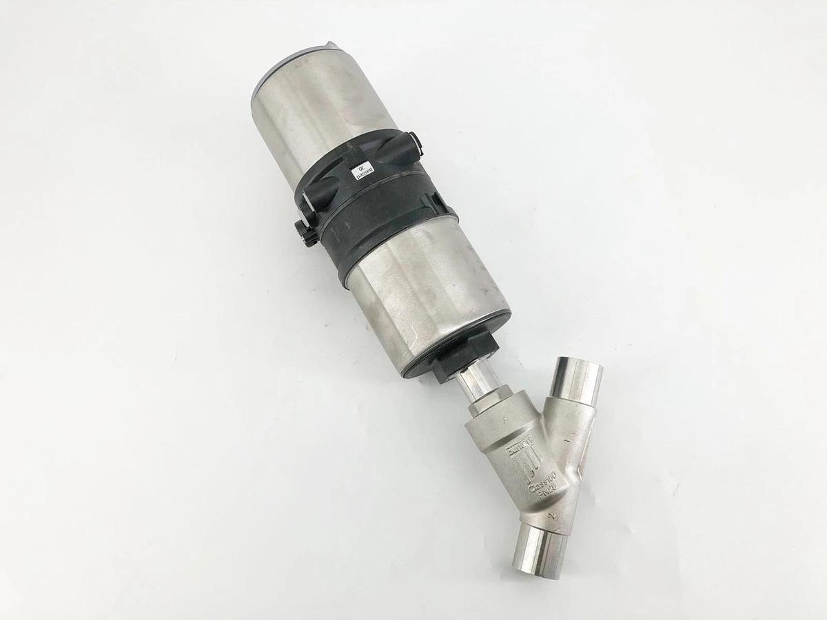 New Burkert 00186622 Seat Valve 2100 A 25M PTFE VA Pilot 4.8-10 bar- No Box