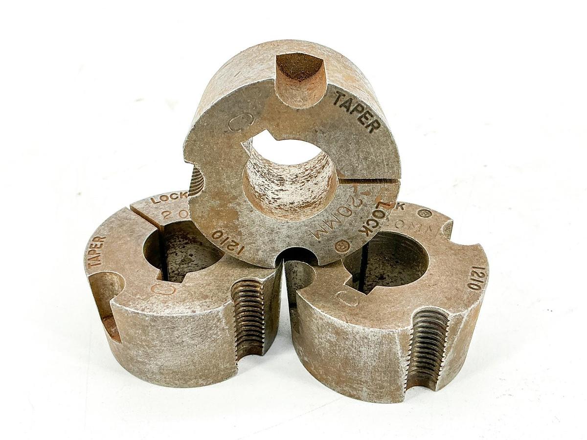 Lot of 3 1210X20MM Taper-Lock Bushing 20mm Bore