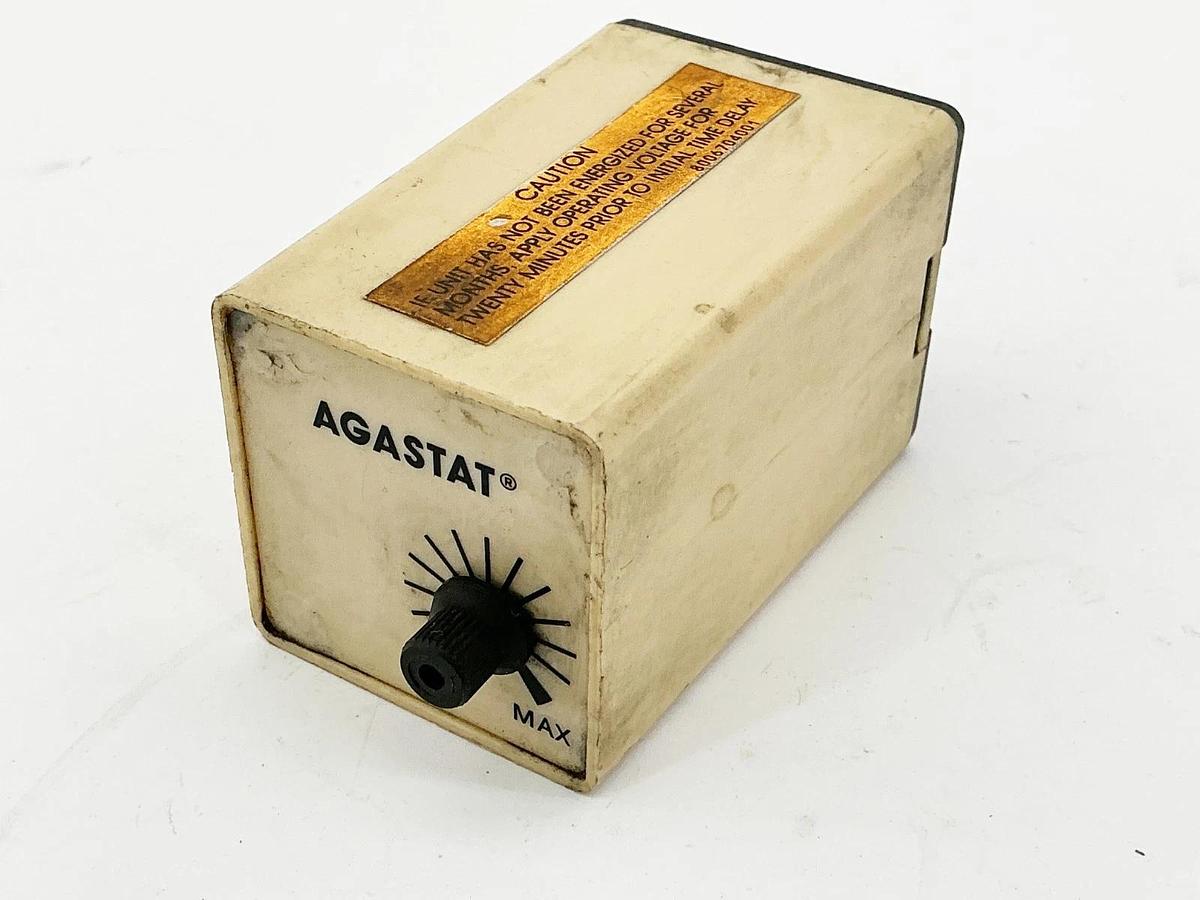 Used Agastat SCERX22ALA Timing Relay 120Vac 125VDC 50/60Hz 20 Sec-10Min Delay