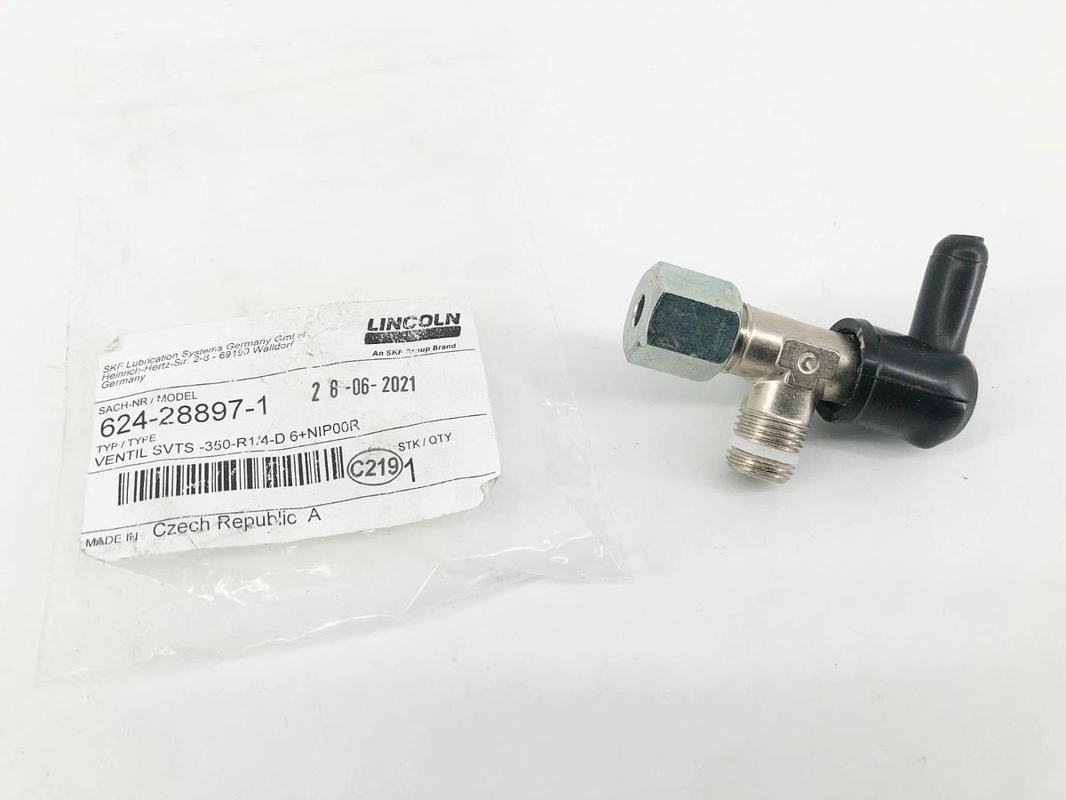 New Lincoln 624-28897-1 Relief Valve SVTS-350-R1/4-D 6+NIP00R