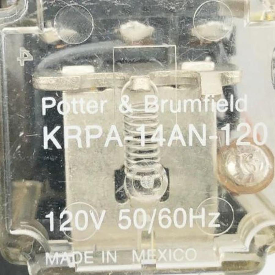 Used Lot of 5 Potter & Brumfield KRPA-14AN-120 Relays 120V 11-Pin