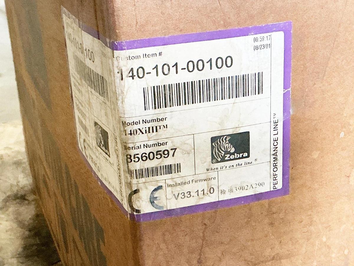 New Zebra 140XiIII Thermal Laser Label Printer 4A 300W 140-101-00100
