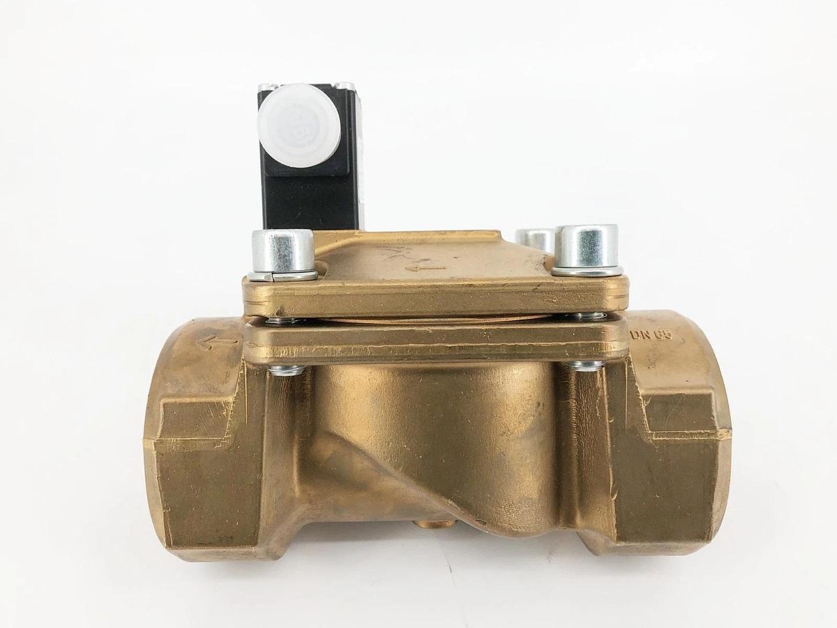 New Burkert 0281 A 5/2 FKM BR Valve 2-1/2" NPT 120V 00450676 49Z8 - No Box