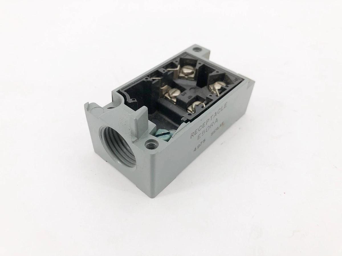 Lot of 2 New Cutler-Hammer E50RA Limit Swich Receptacles 5 Terminals - No Box