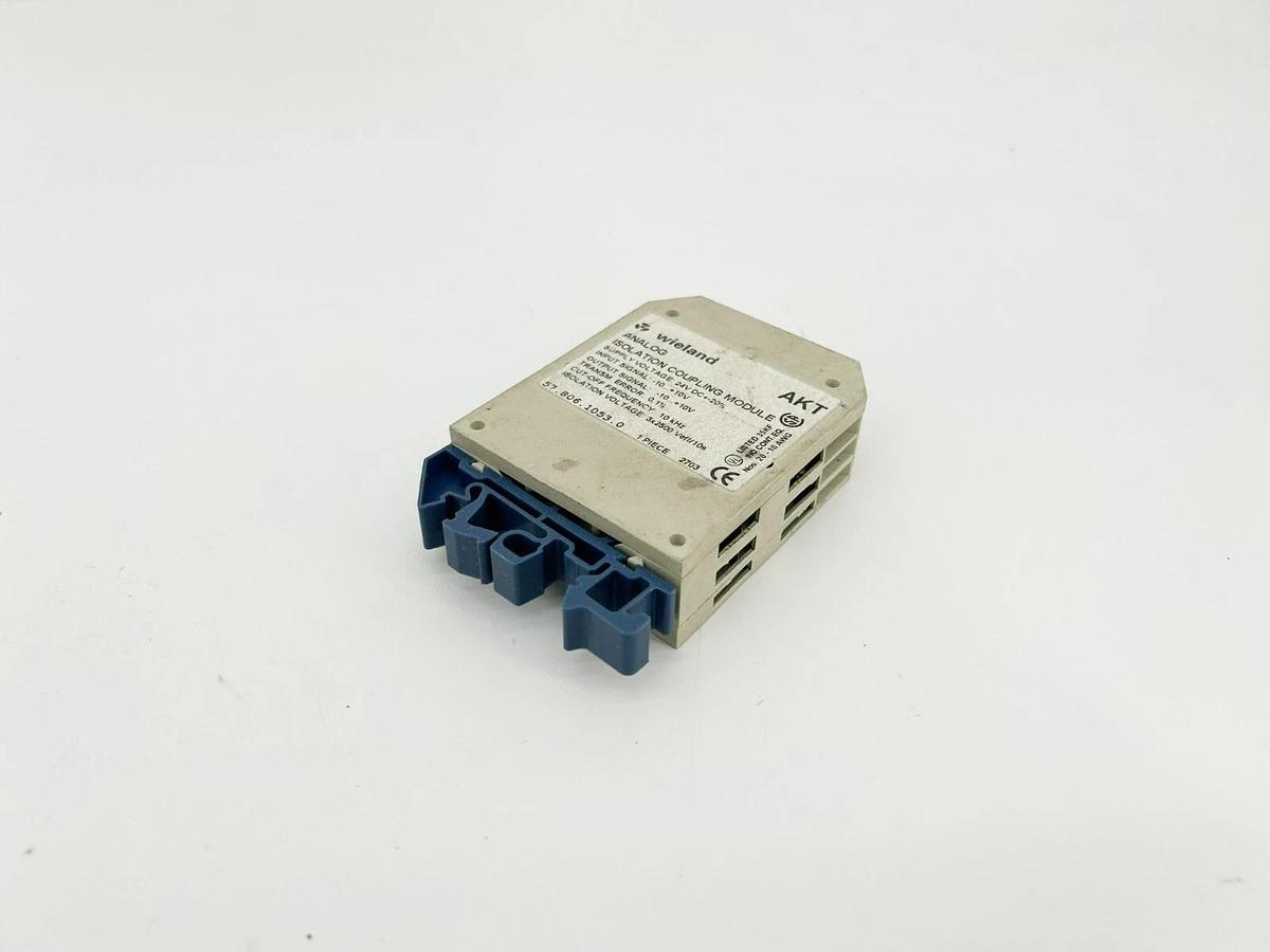 Used Wieland 57.806.1053.0 AKT Analog Isolation Coupling Module 24VDC
