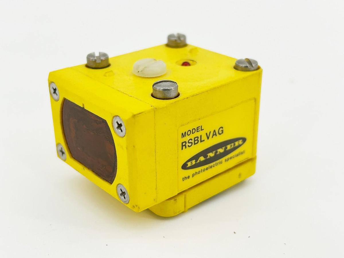 New Banner Engineering RSBLVAG Photoelectric Sensor Head 4.5M 25812 W/O Box