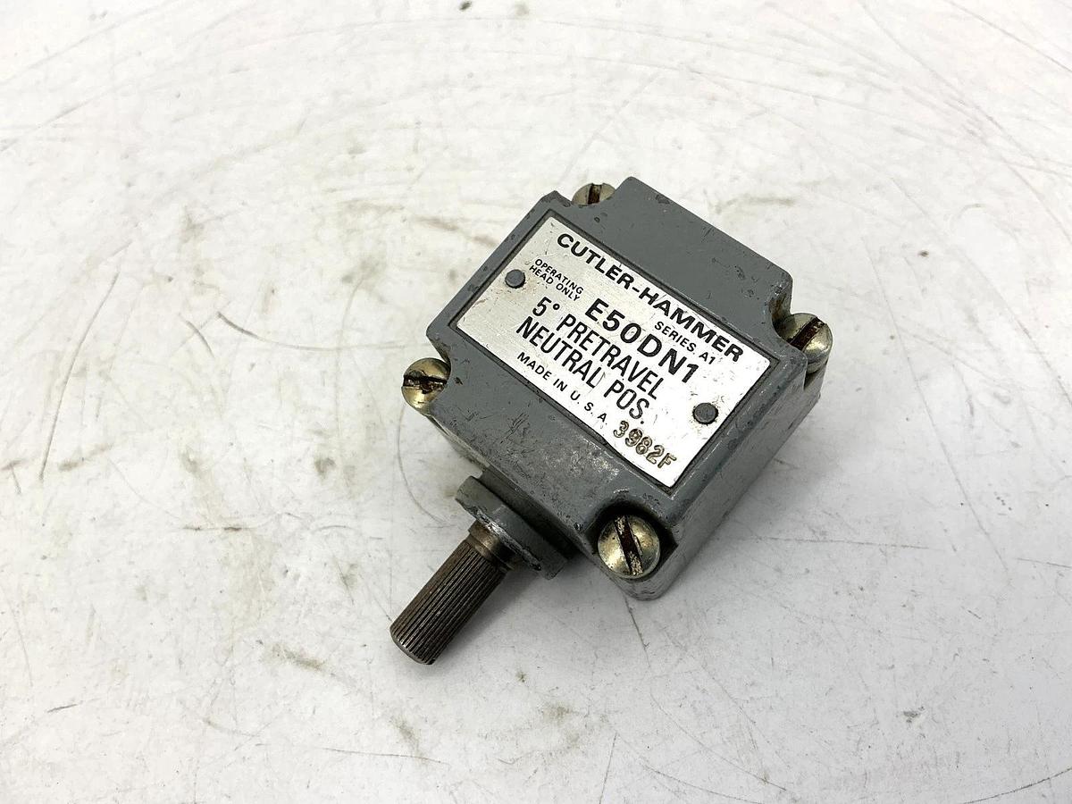 Used Cutler-Hammer E50DN1 Ser A1 Limit Switch Head Neutral Position Side Rotary