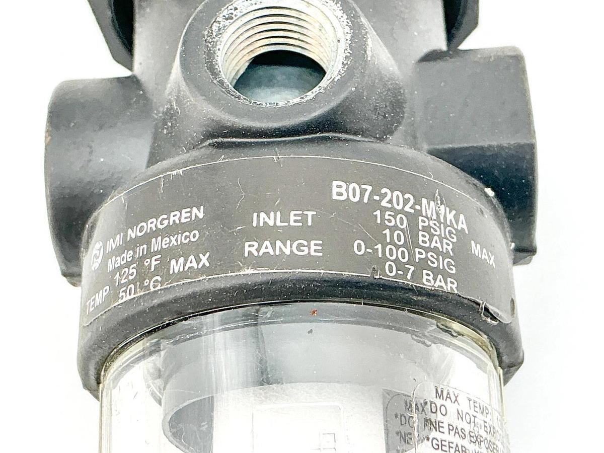 New Norgren B07-202-M1KA Filter Regulator 150PSIG 0-7Bar - No Box