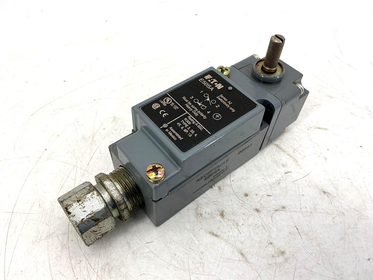 Used Eaton E50SA Ser A2 Limit Switch Component Switchbody 1NC/1NO 10A@12VAC 1A@125VDC
