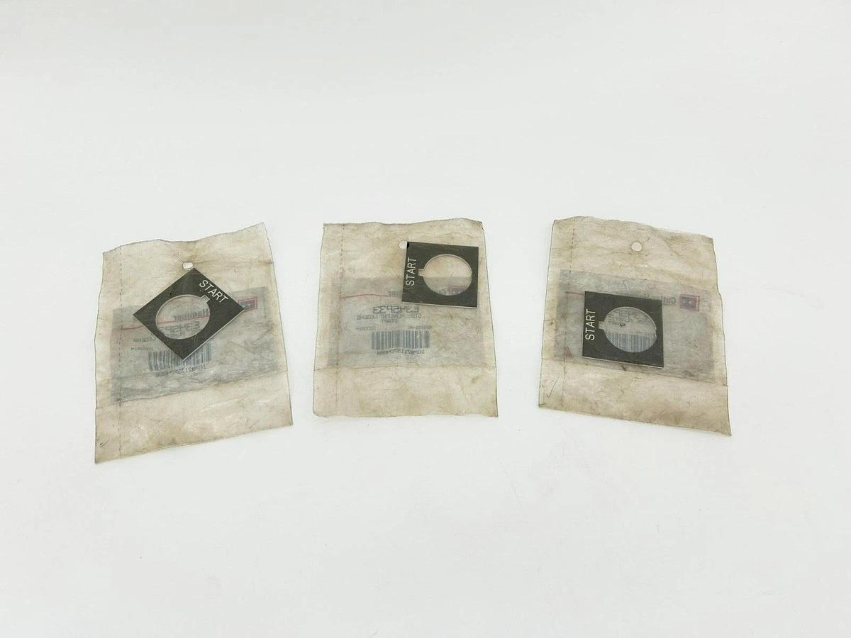 Lot of 3 New Eaton Cutler Hammer E34SP33 Legend Plates, START