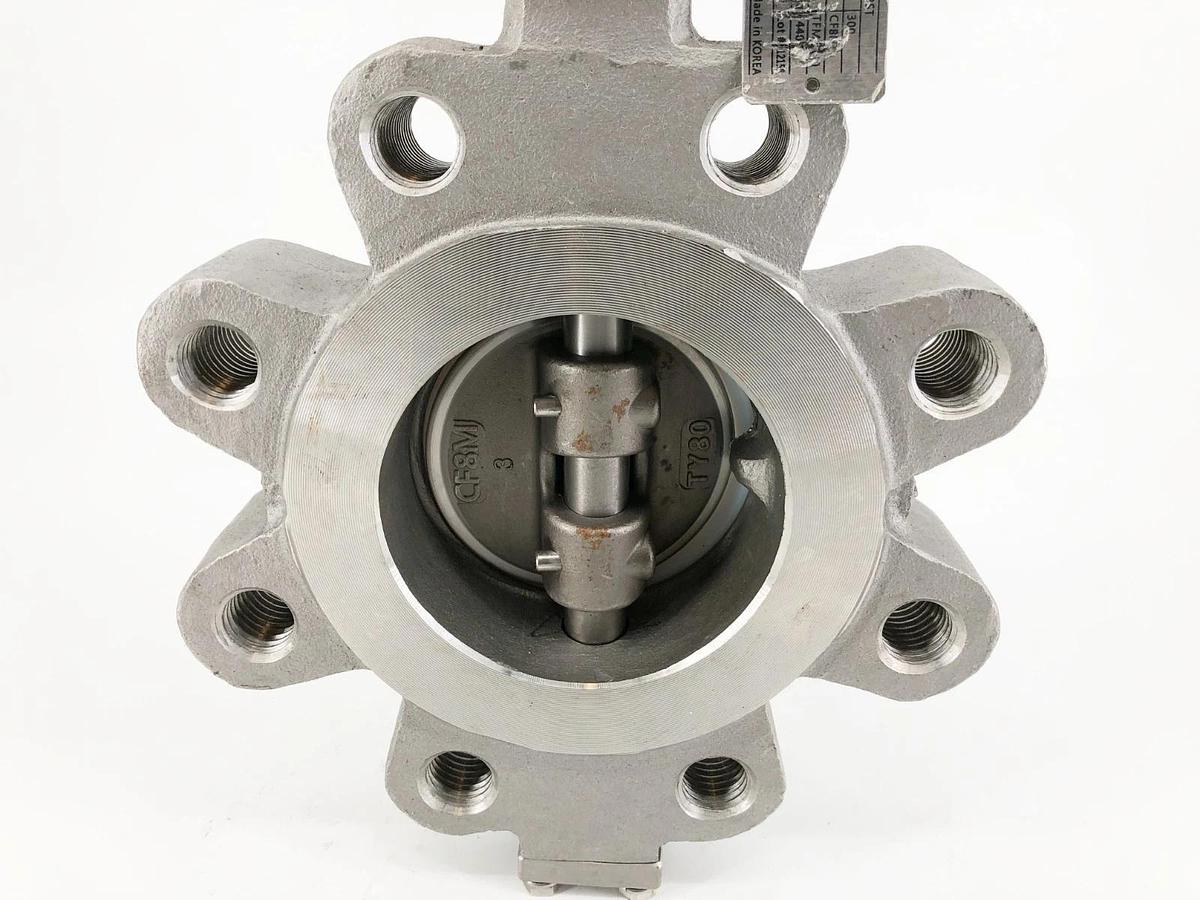 New Delta T 030-861-SSPT-BST Butterfly Valve 3" CF8M 285psi - No Box