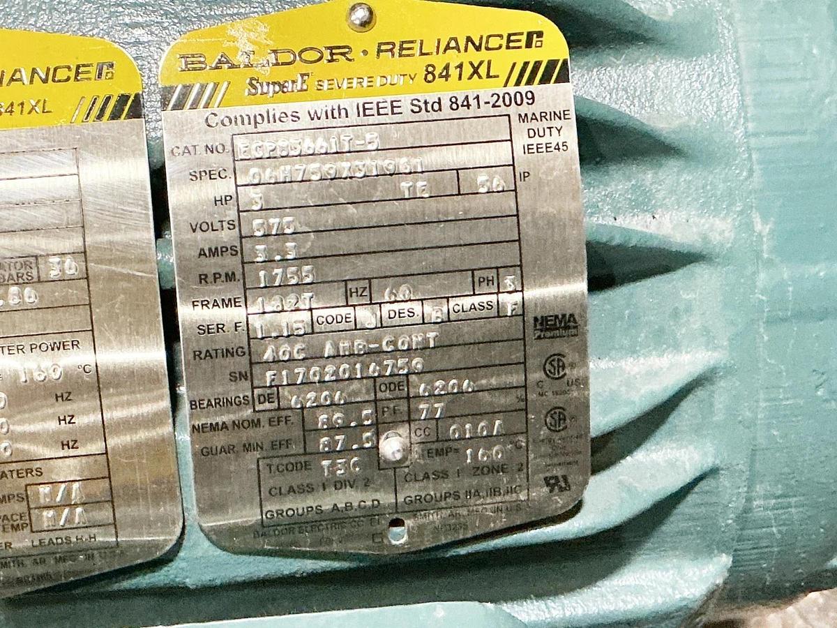 New Baldor ECP83661T-5 Electric Motor 575V 3.3A 1755RPM 182T Frame 60Hz