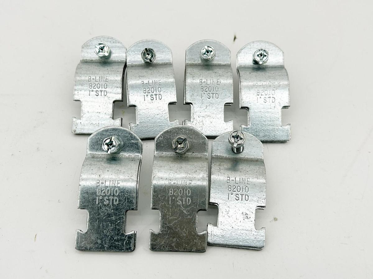 New Lot of 7 B-Line B2010 1" STD Conduit Hanger Strut Clamp