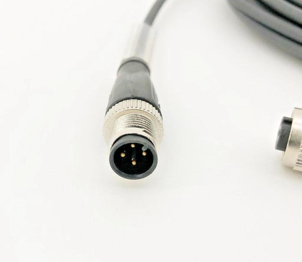 New Pepperl+Fuchs V1-G-BK1.5M-PUR-U-V1-G Cordset M12 4-Pin A-Coded