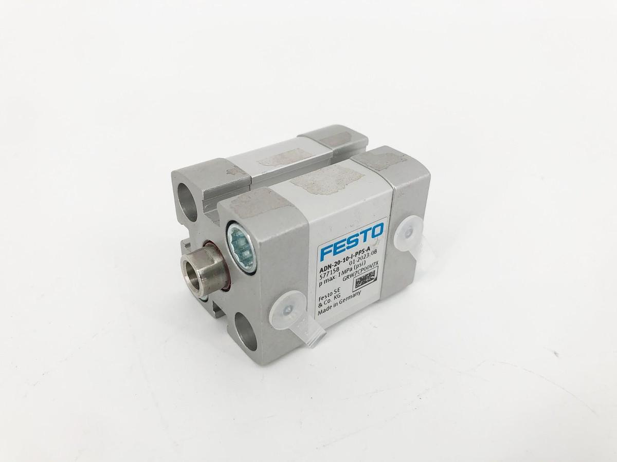New Festo ADN-20-10-I-PPS-A Pneumatic Cylinder 577158 10 Bar - No Box