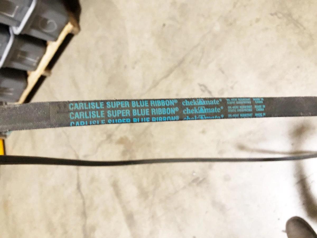 Lot of 2 New Carlisle BP105 Super Blue Ribbon V-Belts 21/32" x 108" - No Box