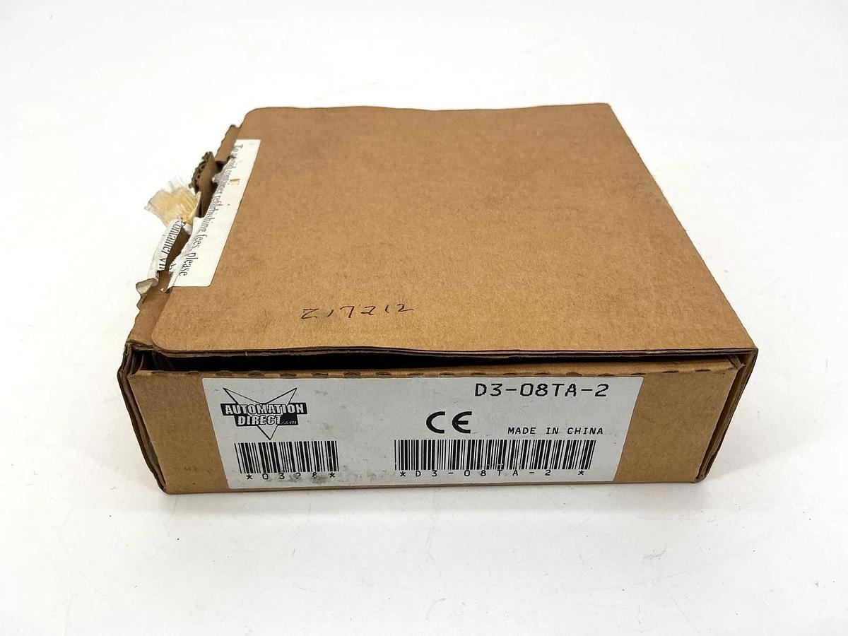 New Automation Direct D3-08TA-2 Output Module 110-220VAC 1A 80-265VAC D308TA2
