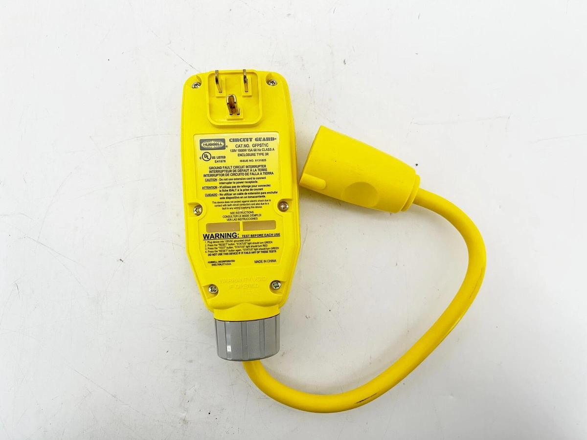 Hubbell GFPST1C Plug 15A 120V 1800W 60Hz 3R