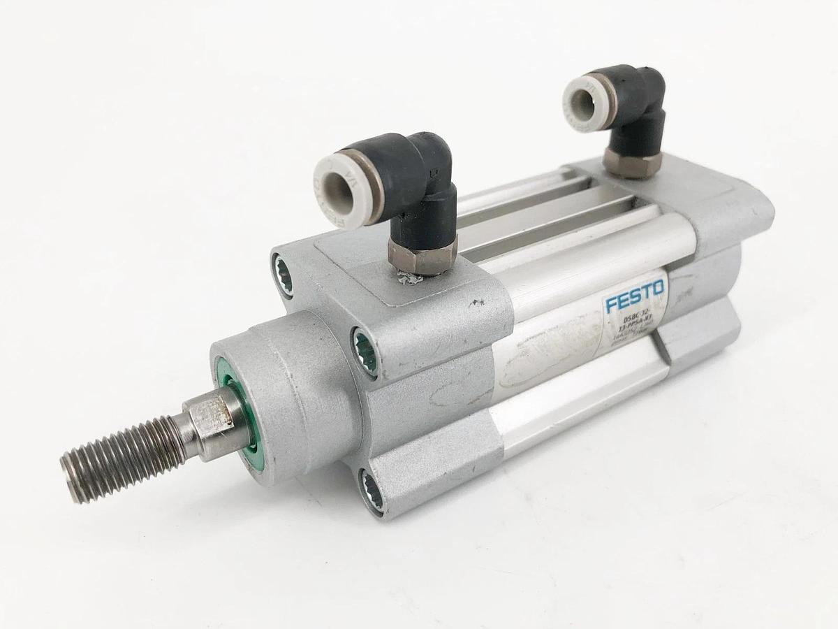 Used Festo DSBC-32-13-PPSA-N3 Pneumatic Cylinder 1463252 12 bar