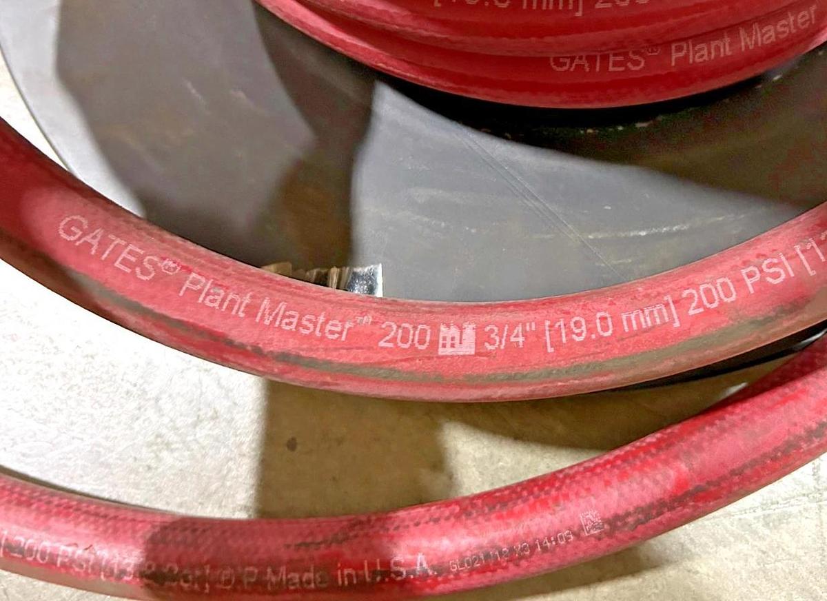 New Gates 3204-1381 Hose 3/4" 200psi Plant Master 200 Red 35LB Reel - No Box