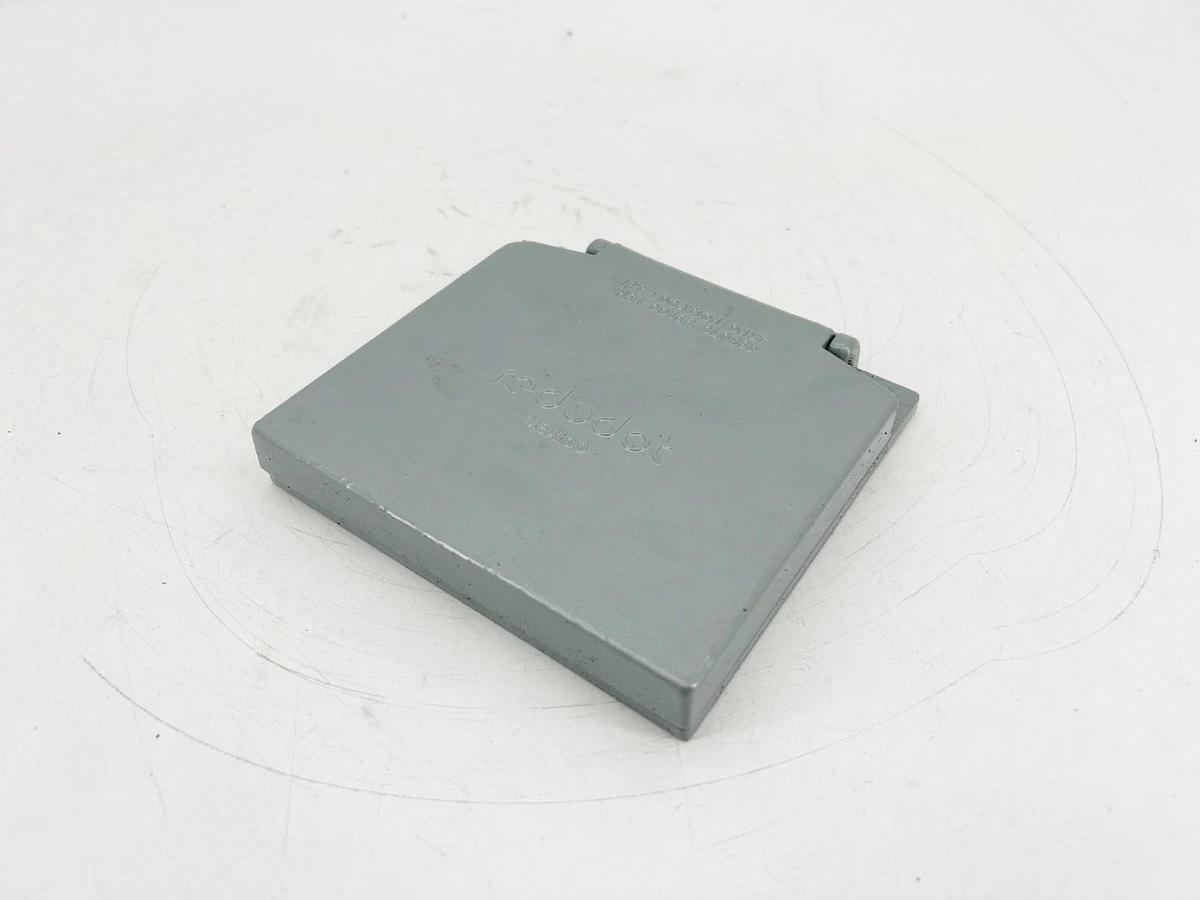 New Red Dot 2CFSR-M Single Receptacle Cover 2-Gang 2-1/4" Dia. Hole