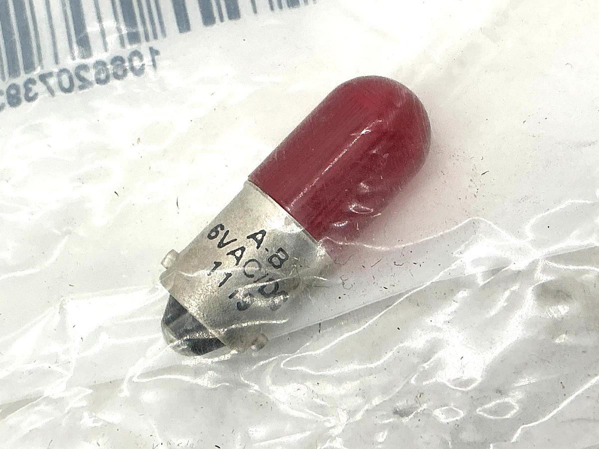 New Allen Bradley 800T-N318R Ser C Pilot Light LED Lamp Red 6V