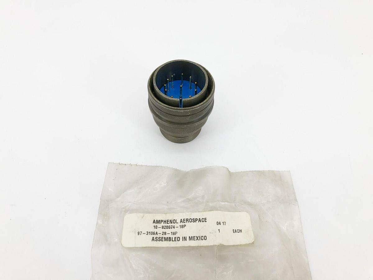 New Amphenol 97-3106A-28-18P Circular MIL Spec Connector 12 Position