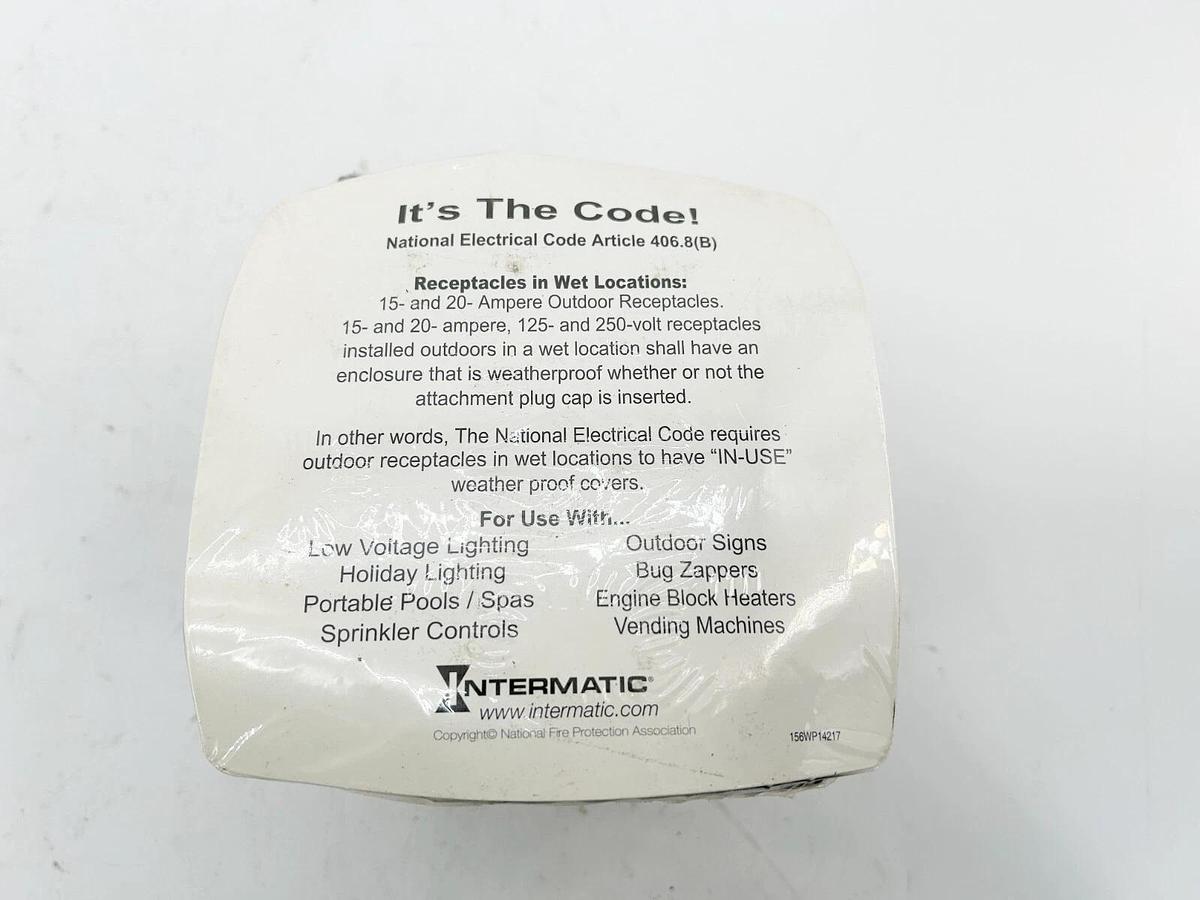 New Intermatic WP1030C Weather Proof Receptacle Cover 3-1/8" Depth
