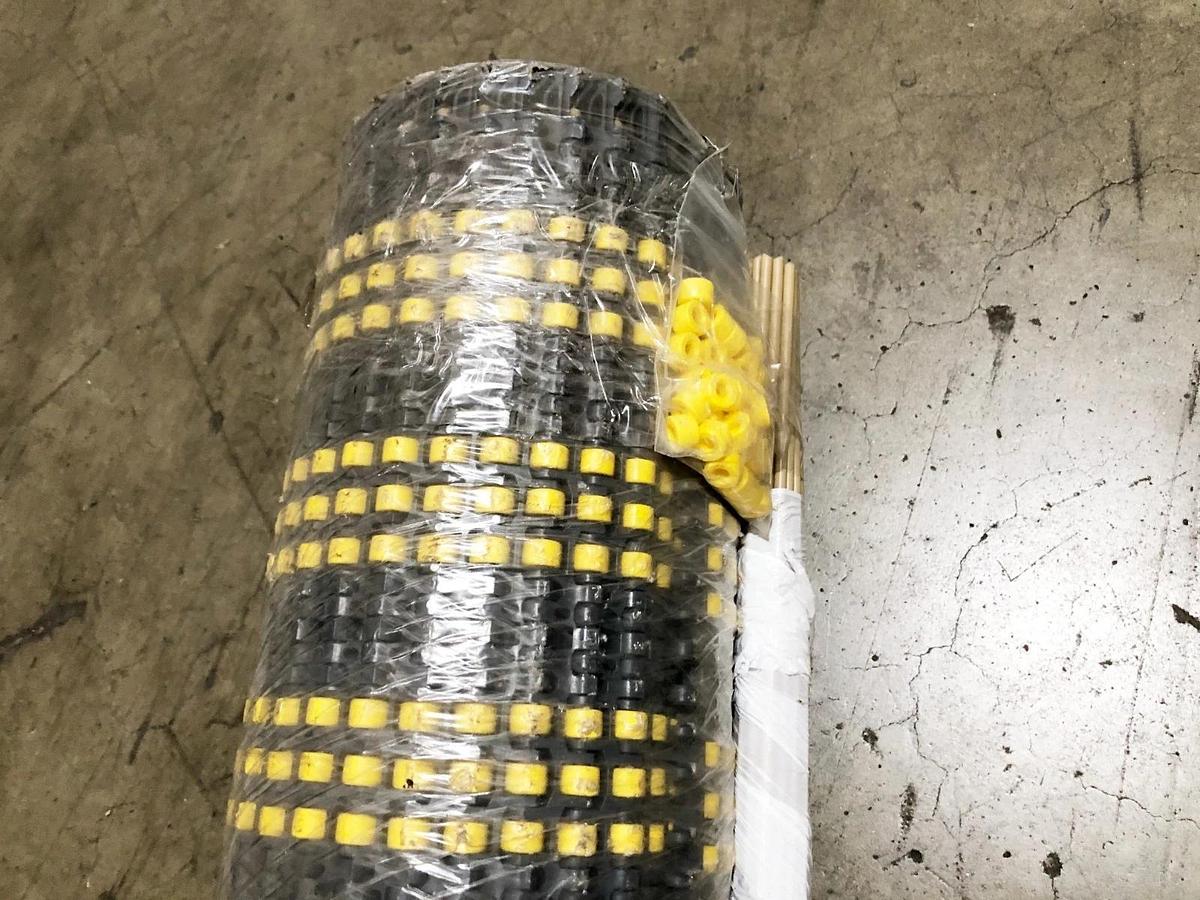 New Intralox 8142260 Series 1000 Insert Roller Acetal Grey 24" x 4FT. - No Box