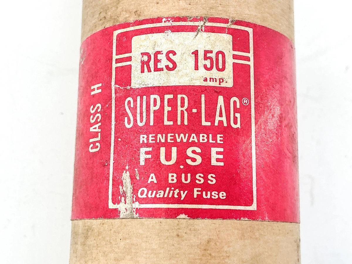 Used Bussmann Lot of 2 REN150 Renewable Super-Lag Fuse 150A 600V