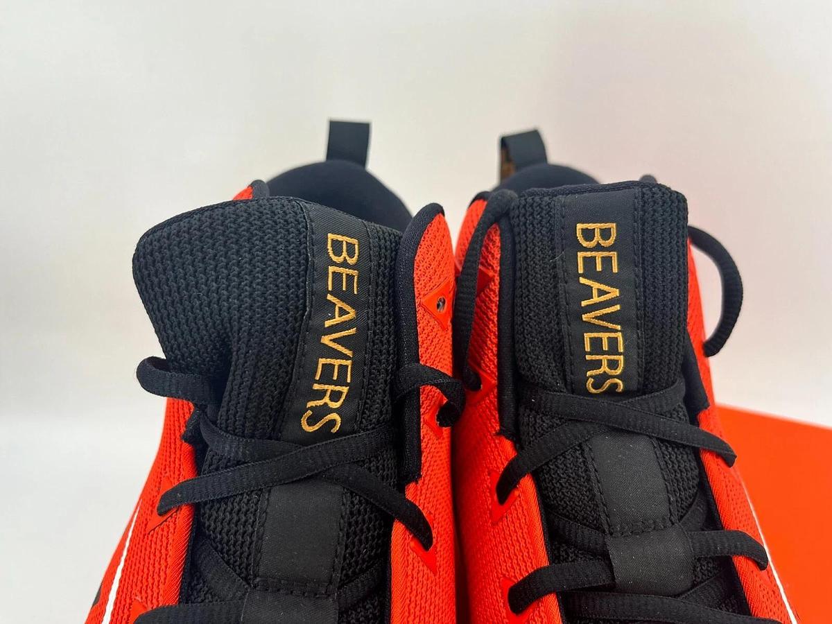 Nike Alpha Menace Pro Mid TD WD Blk/Orange S.16 OSU Beavers Sample Promo Cleats