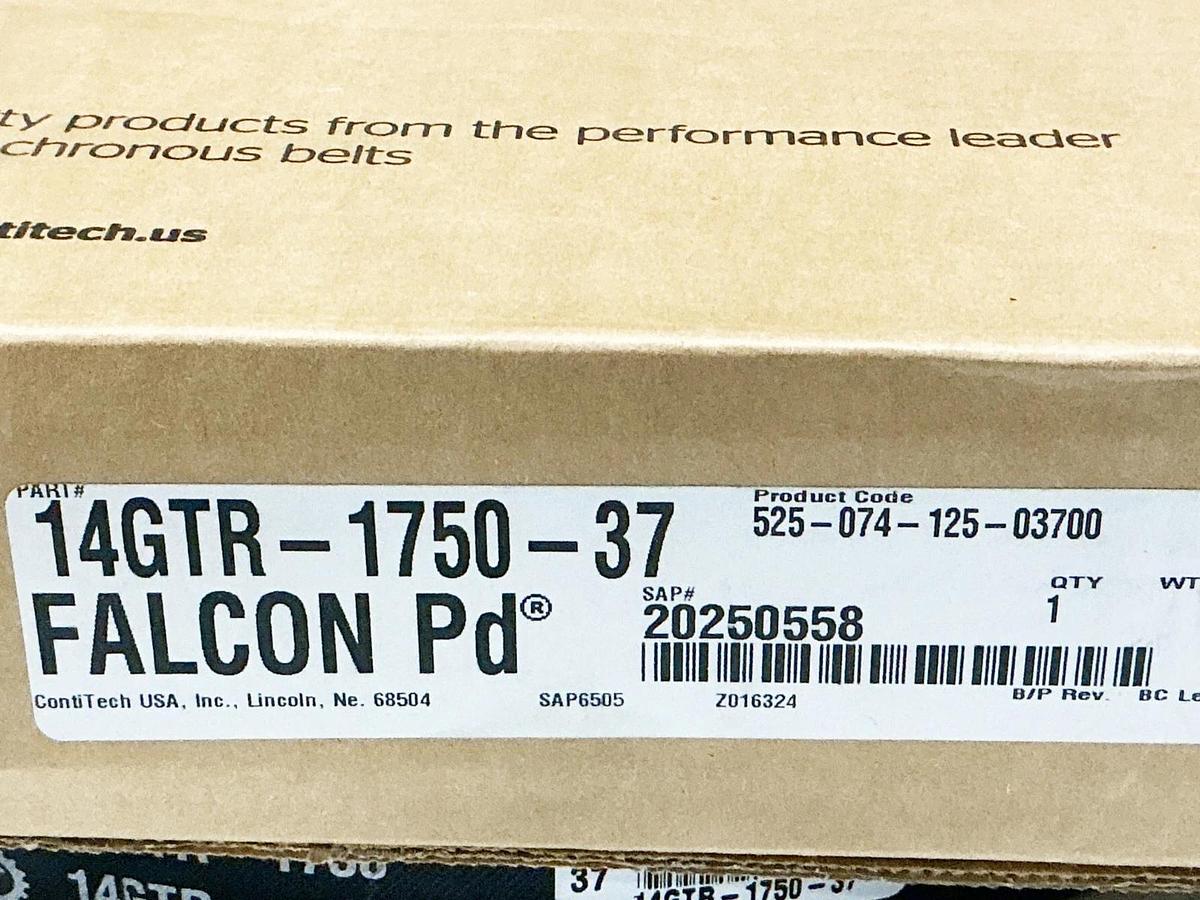 New Continental 14GTR-1750-37 Synchronous Belt 14MM Pitch 125T 1750MM 37MM Width