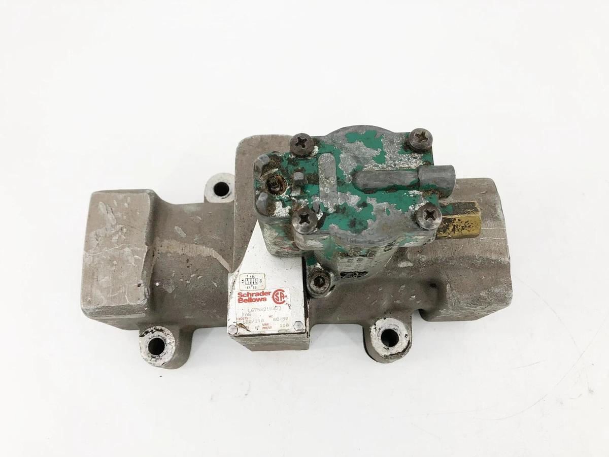 Used Schrader Bellows L6758910253 Control Valve 120/110VAC 50/60Hz K1758035
